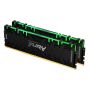 Kingston Technology FURY Renegade RGB geheugenmodule 16 GB 2 x 8 GB DDR4 4600 MHz (KF446C19RBAK2/16) thumbnail