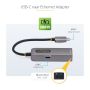 StarTech.com 2.5GbE USB-C naar Ethernet Adapter, 100W PD Pass-Through, NBASE-T NIC, USB 3.0 Type-C 2.5/1G Multi Speed Netwerk, Thunderbolt Compatibel, Windows &amp; Mac (2GPD3-USB-C-ETHERNET) thumbnail