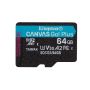 Kingston Technology Canvas Go! Plus 64 GB MicroSD UHS-I Klasse 10 (SDCG3/64GBSP) thumbnail