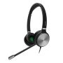 Yealink YHS36 Headset Bedraad Hoofdband Kantoor/callcenter Zwart, Zilver (1308021) thumbnail