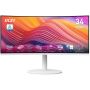 MSI Modern MD342CQPWDE computer monitor 86,4 cm (34") 3440 x 1440 Pixels UltraWide Quad HD LCD Wit (9S6-3PC59H-013) thumbnail