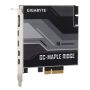 GIGABYTE GC-MAPLE RIDGE interfacekaart/-adapter Intern DisplayPort, Mini DisplayPort, Thunderbolt 4, USB 3.2 Gen 2 (3.1 Gen 2) (GC-MAPLE RIDGE) thumbnail