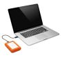 LaCie Rugged Mini externe harde schijf 1000 GB Oranje, Zilver (301558) thumbnail