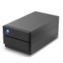 LaCie 2big Raid USB-C 40TB disk array Desktop Zwart (STHJ40000800) thumbnail