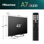 Hisense 43A7NQ 109,2 cm (43") 4K Ultra HD Smart TV Wifi Grijs 250 cd/m² (43A7NQ) thumbnail