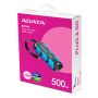 ADATA SC740 500 GB USB Type-C 3.2 Gen 2 (3.1 Gen 2) Zwart, Blauw (SC740-500G-CBU) thumbnail