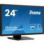 iiyama ProLite T2452MSC-B1AG computer monitor 60,5 cm (23.8") 1920 x 1080 Pixels Full HD LED Touchscreen Zwart (T2452MSC-B1AG) thumbnail