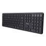 Trust Vaiya Draadloos Toetsenbord - Multi-device toetsenbord – QWERTY US-indeling – USB en Bluetooth – Zwart (25511) thumbnail