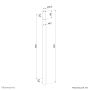 Neomounts verlengpaal projector plafondsteun (ACL25-500BL) thumbnail