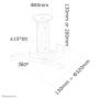 Neomounts projector plafondsteun (BEAMER-C80WHITE) thumbnail