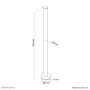 Neomounts verlengbuis monitorarm (FPMA-D9POLE) thumbnail