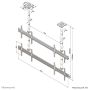 Neomounts Pro videowall plafondsteun (NMPRO-C22) thumbnail