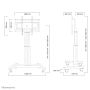 Neomounts gemotoriseerde vloersteun (PLASMA-M2500SILVER) thumbnail
