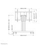 Neomounts gemotoriseerde vloersteun (PLASMA-M2550TSILVER) thumbnail
