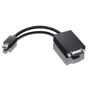 Lenovo 0A36536 video kabel adapter VGA (D-Sub) Mini DisplayPort Zwart (0A36536) thumbnail