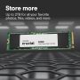 Micron Crucial E100 - SSD - 480 GB - internal - M.2 2280 - PCIe 4.0 x4 (NVMe) (CT480E100SSD8) thumbnail