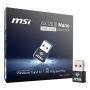 MSI AX1800 Nano WiFi USB Adapter interfacekaart/-adapter USB 2.0 (GUAX18N) thumbnail