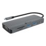 ICY BOX IB-DK4040a-CPD Bedraad USB 3.2 Gen 1 (3.1 Gen 1) Type-C Aluminium, Zilver (IB-DK4040A-CPD) thumbnail