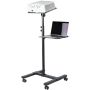 StarTech.com Beamertafel - Stevige Verrijdbare Laptop en Projectietafel (2x 10kg/schap) - Presentatiewagen/Computer Trolley/AV Projector Stand - In Hoogte Verstelbaar / Zwenkwielen met Rem (ADJPROJCART) thumbnail
