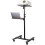StarTech.com Beamertafel - Stevige Verrijdbare Laptop en Projectietafel (2x 10kg/schap) - Presentatiewagen/Computer Trolley/AV Projector Stand - In Hoogte Verstelbaar / Zwenkwielen met Rem (ADJPROJCART) thumbnail
