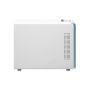 QNAP TS-431P3 NAS Tower Annapurna Labs Alpine AL-314 2 GB DDR3 0 TB QNAP Turbo System Turkoois, Wit (TS-431P3-2G) thumbnail