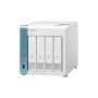 QNAP TS-431P3 NAS Tower Annapurna Labs Alpine AL-314 2 GB DDR3 0 TB QNAP Turbo System Turkoois, Wit (TS-431P3-2G) thumbnail