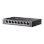 TP-Link ES208G netwerk-switch Managed Gigabit Ethernet (10/100/1000) Zwart (ES208G) thumbnail