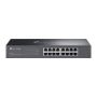 TP-Link ES216G netwerk-switch Managed Gigabit Ethernet (10/100/1000) Zwart (ES216G) thumbnail