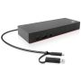 Lenovo 40AF0135EU laptop dock & poortreplicator Bedraad Zwart thumbnail