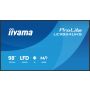 iiyama LE9864UHS-B1AG beeldkrant Digitale signage flatscreen 2,49 m (98") Wifi 500 cd/m² 4K Ultra HD Zwart Type processor Android 24/7 (LE9864UHS-B1AG) thumbnail