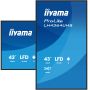 iiyama LH4364UHS-B1AG beeldkrant Digitale signage flatscreen 109,2 cm (43") LED Wifi 500 cd/m² 4K Ultra HD Zwart Type processor Android 24/7 (LH4364UHS-B1AG) thumbnail