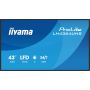 iiyama LH4364UHS-B1AG beeldkrant Digitale signage flatscreen 109,2 cm (43") LED Wifi 500 cd/m² 4K Ultra HD Zwart Type processor Android 24/7 (LH4364UHS-B1AG) thumbnail