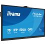 iiyama TE7513A-B1AG beeldkrant Interactief flatscreen 190,5 cm (75") Wifi 500 cd/m² 4K Ultra HD Zwart Touchscreen Type processor Android 18/7 (TE7513A-B1AG) thumbnail