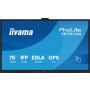 iiyama TE7513A-B1AG beeldkrant Interactief flatscreen 190,5 cm (75") Wifi 500 cd/m² 4K Ultra HD Zwart Touchscreen Type processor Android 18/7 (TE7513A-B1AG) thumbnail