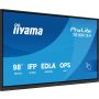 iiyama TE9813A-B1AG beeldkrant Interactief flatscreen 2,48 m (97.5") Wifi 450 cd/m² 4K Ultra HD Zwart Touchscreen Type processor Android 18/7 (TE9813A-B1AG) thumbnail