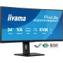 iiyama ProLite XCB3497WQSNP-B1 computer monitor 86,4 cm (34") 3440 x 1440 Pixels UltraWide Quad HD LED Zwart (XCB3497WQSNP-B1) thumbnail