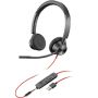 POLY Blackwire 3315 Headset Bedraad Hoofdband Kantoor/callcenter USB Type-A Zwart (213936-101) thumbnail