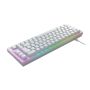 CHERRY K5V2 Compact toetsenbord Gamen USB QWERTY Scandinavisch Wit (CX-K5V2-RGB-CPT-TPWHITE-R-NOR) thumbnail