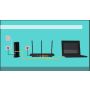 TP-Link TL-WR802N draadloze router Fast Ethernet Single-band (2.4 GHz) Blauw, Wit (TL-WR802N(EU)) thumbnail