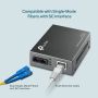 TP-Link MC210CS netwerk media converter 1000 Mbit/s 1310 nm Single-mode Zwart (MC210CS(UN)) thumbnail