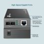 TP-Link MC210CS netwerk media converter 1000 Mbit/s 1310 nm Single-mode Zwart (MC210CS(UN)) thumbnail
