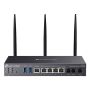 TP-Link Omada AX3000 draadloze router Gigabit Ethernet Dual-band (2.4 GHz / 5 GHz) Zwart (DR3650V(EU)) thumbnail