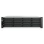 QNAP ES1686dc R2 NAS Rack (3U) Intel® Xeon® D D-2142IT 48 GB DDR4 0 TB QNAP QES Zwart, Grijs (ES1686DC-R2-2142IT-96G) thumbnail