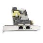 StarTech.com 2-Port 2.5Gbps NBASE-T PoE Netwerkkaart, Dual Intel I225-V, 802.3af/at PoE+ Multi-Gigabit NIC, PCI Express Server LAN Kaart, LP4/8-Pin PCIe-Powered (PR22GIP-NETWORK-CARD) thumbnail