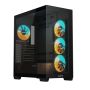 GIGABYTE C500 PANORAMIC STEALTH Midi Tower Zwart (GB-C500P ST) thumbnail