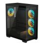 GIGABYTE C500 PANORAMIC STEALTH Midi Tower Zwart (GB-C500P ST) thumbnail