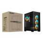 GIGABYTE C500 PANORAMIC STEALTH Midi Tower Zwart (GB-C500P ST) thumbnail