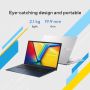 ASUS Vivobook 17 X1704ZA-AU043W Intel® Core™ i5 i5-1235U Laptop 43,9 cm (17.3") Full HD 16 GB DDR4-SDRAM 512 GB SSD Wi-Fi 6E (802.11ax) Windows 11 Home Blauw (90NB10F2-M003C0) thumbnail