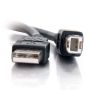 C2G 2 m USB 2.0 A/B kabel - zwart (81566) thumbnail