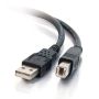 C2G 2 m USB 2.0 A/B kabel - zwart (81566) thumbnail